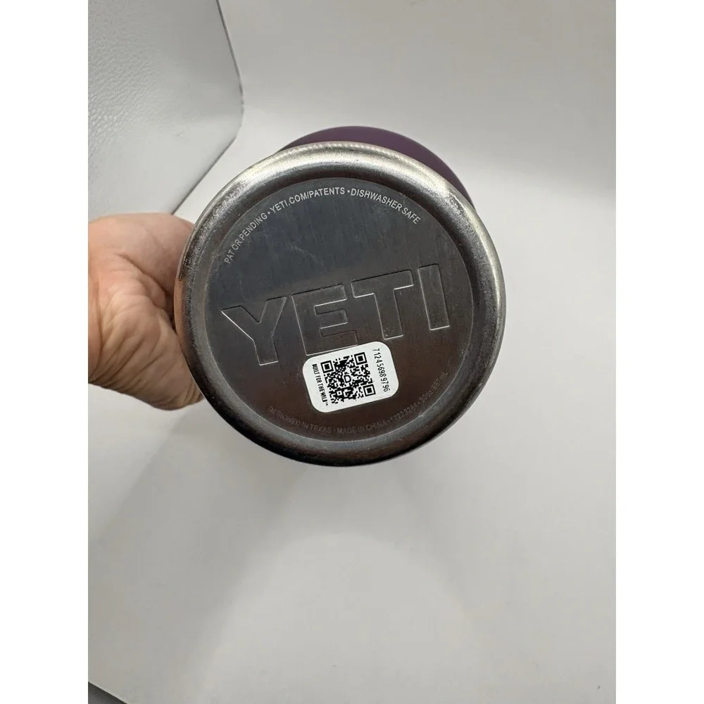 YETI 30 oz Rambler Tumbler Handle Stronghold Slide Lid Nordic Purple Stainless